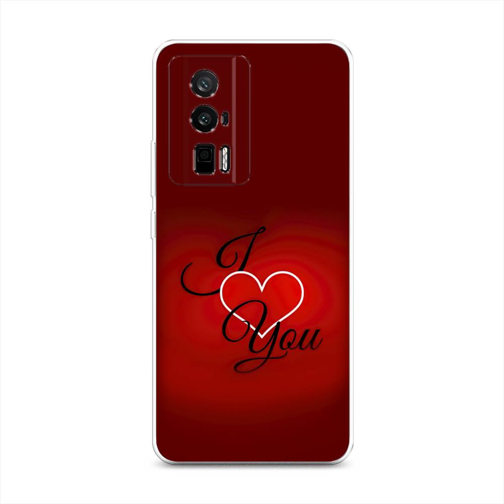 Чехол Awog на Redmi K60 I love you 3