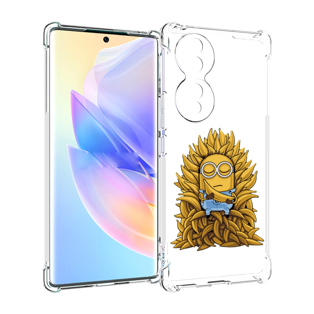 

Чехол MyPads Миньон с бананами для Honor 70, Прозрачный, Tocco