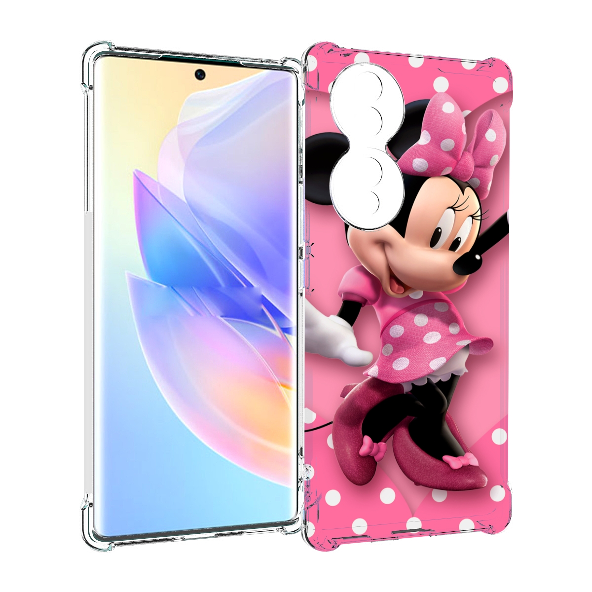 

Чехол MyPads Минни-Маус-в-сердце женский для Honor 70, Прозрачный, Tocco