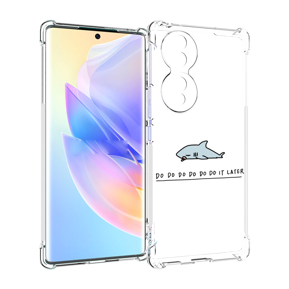 

Чехол MyPads Мини-акула для Honor 70, Прозрачный, Tocco