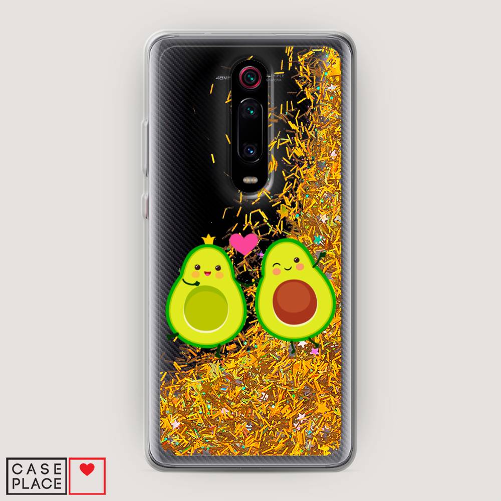 

Жидкий чехол с блестками "Авокадо любят" на Xiaomi Redmi K20 Pro, 35690-1
