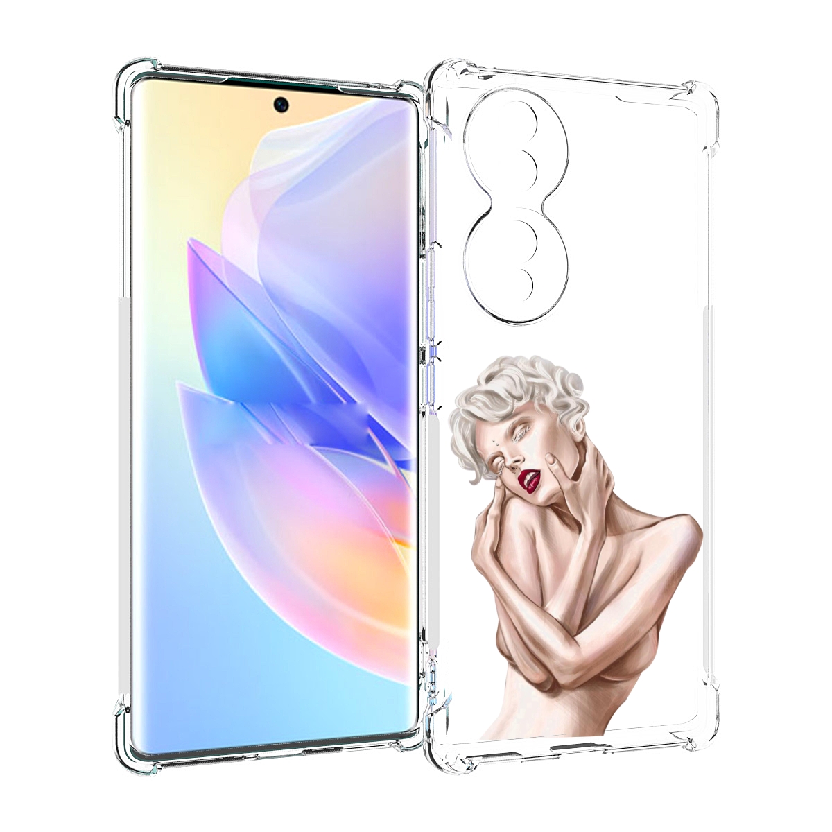 

Чехол MyPads Мигера женский для Honor 70, Прозрачный, Tocco