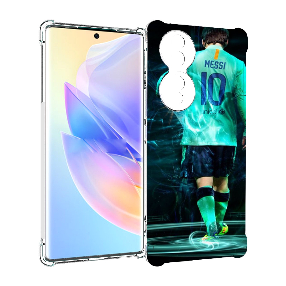 

Чехол MyPads Месси мужской для Honor 70, Прозрачный, Tocco