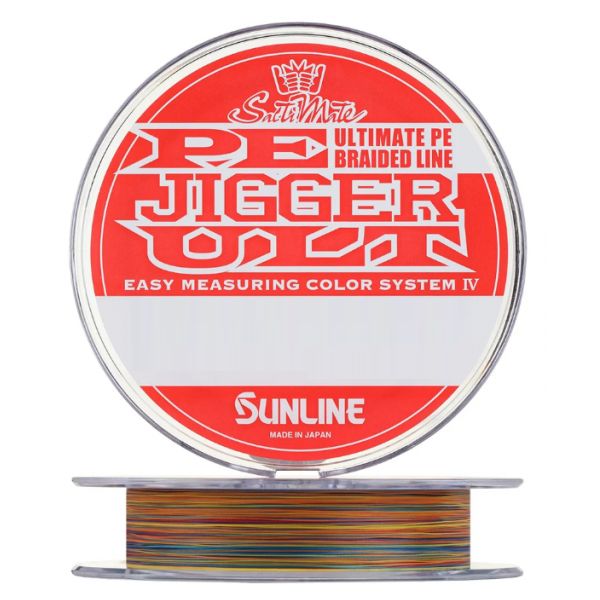 Леска плетеная SunLine PE Jigger Ult 0,128 мм, 200 м, 4,5 кг, multicolor, 1 шт.