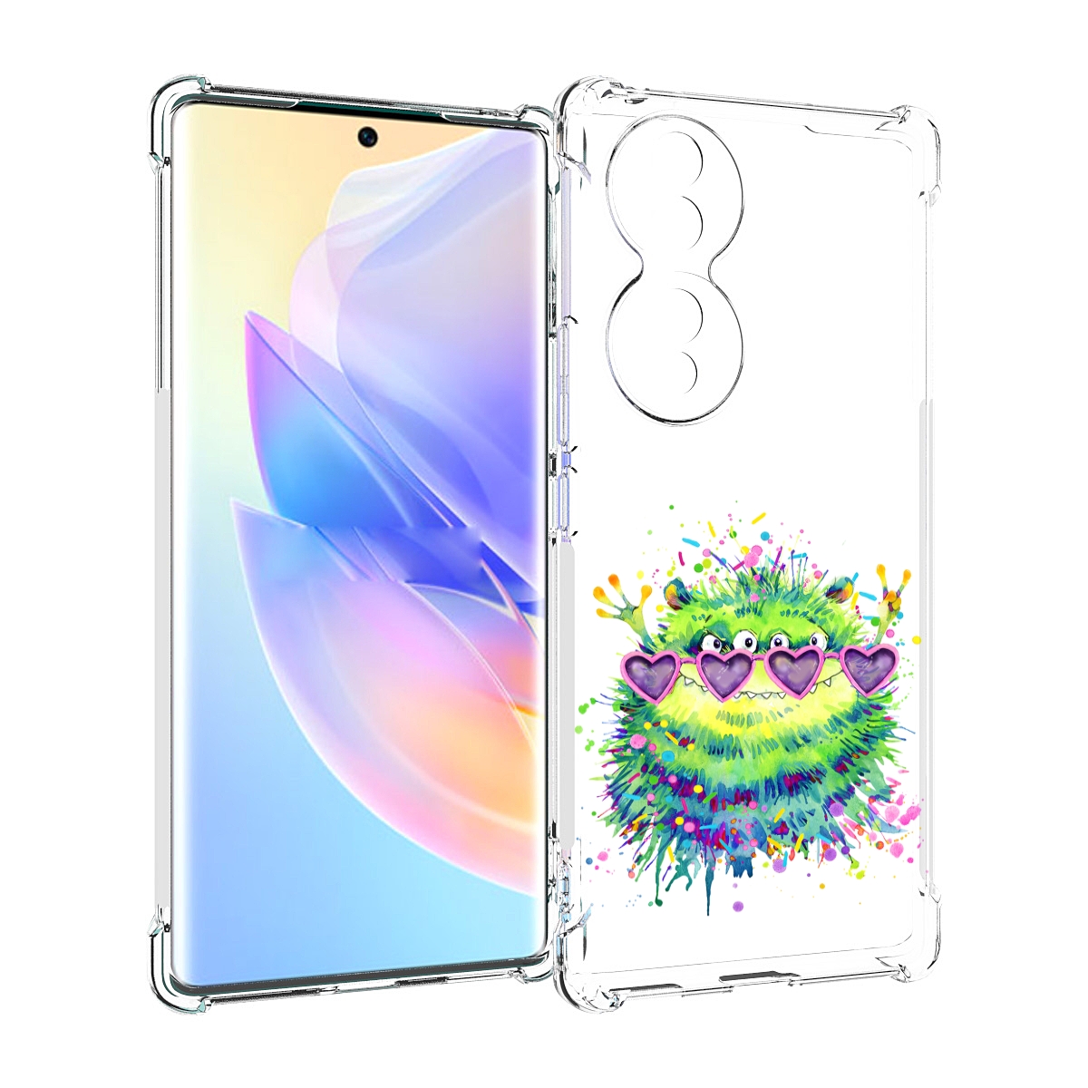 

Чехол MyPads Пушистый персонаж для Honor 70, Прозрачный, Tocco
