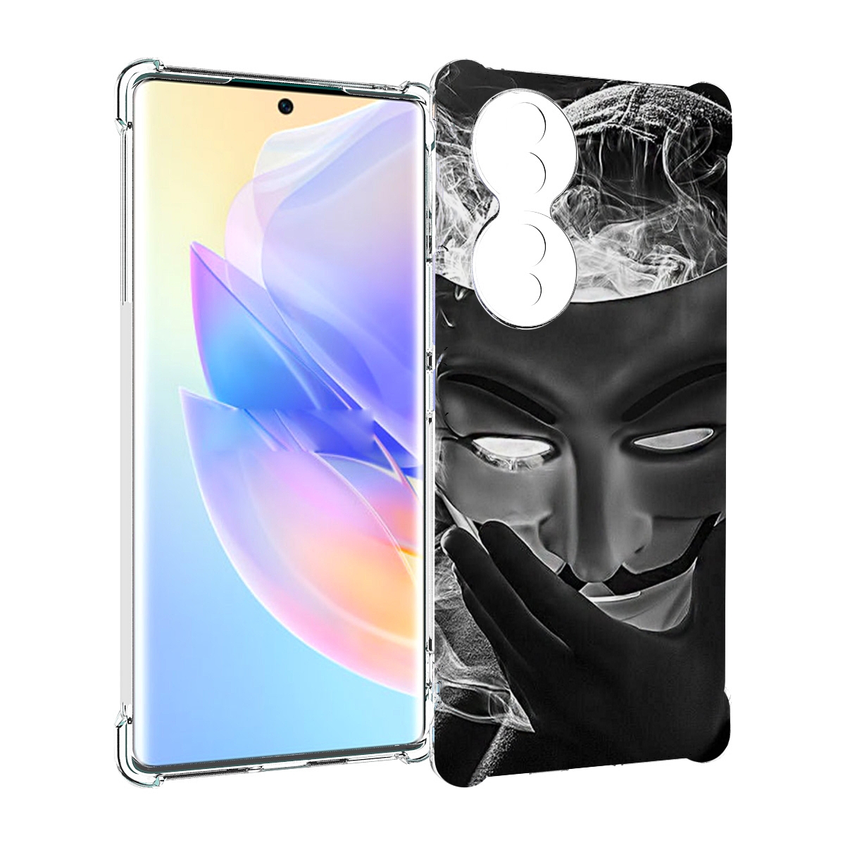 

Чехол MyPads Маска для Honor 70, Прозрачный, Tocco