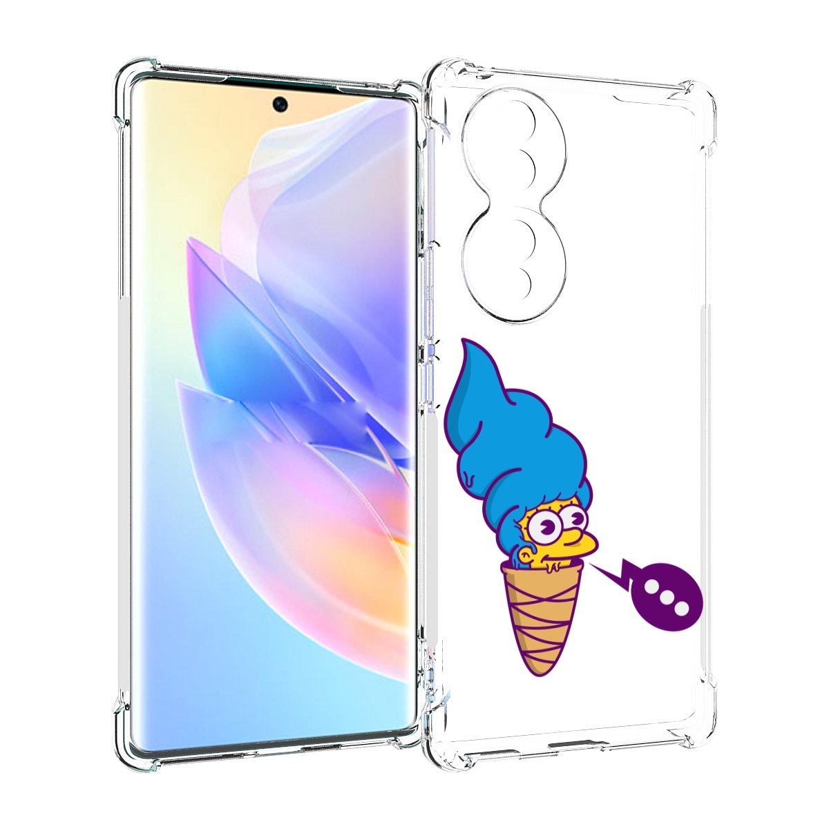 

Чехол MyPads Мардж-рожок для Honor 70, Прозрачный, Tocco