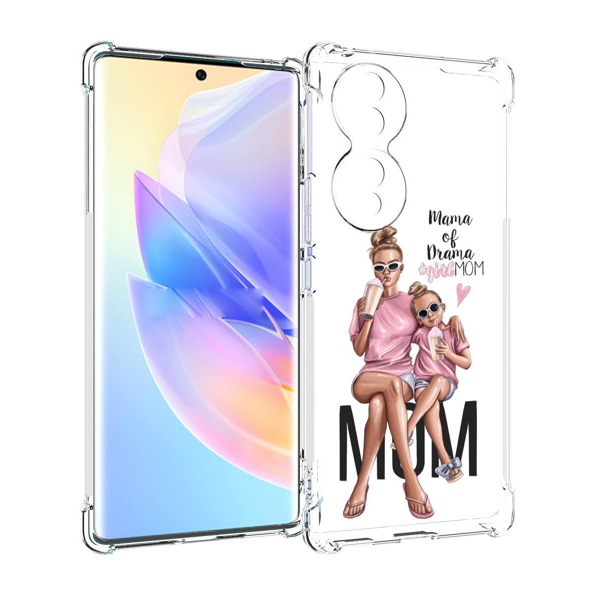 

Чехол MyPads Мама-мечты женский для Honor 70, Прозрачный, Tocco