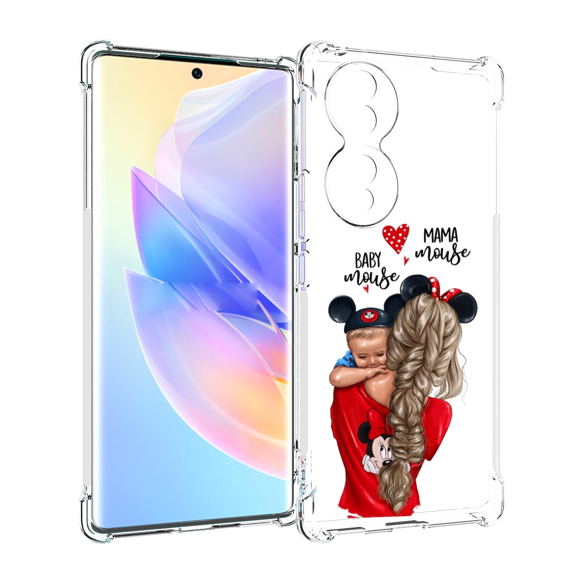 

Чехол MyPads Мама-маус женский для Honor 70, Прозрачный, Tocco