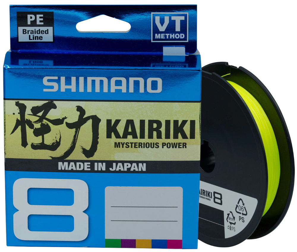 

Леска плетеная Shimano Kairiki 0,2 мм, 150 м, 17,1 кг, yellow, 1 шт., Kairiki