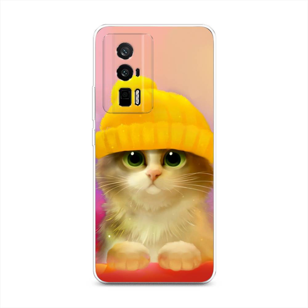 

Чехол Awog на Redmi K60 "Котенок в желтой шапке", 317450-2