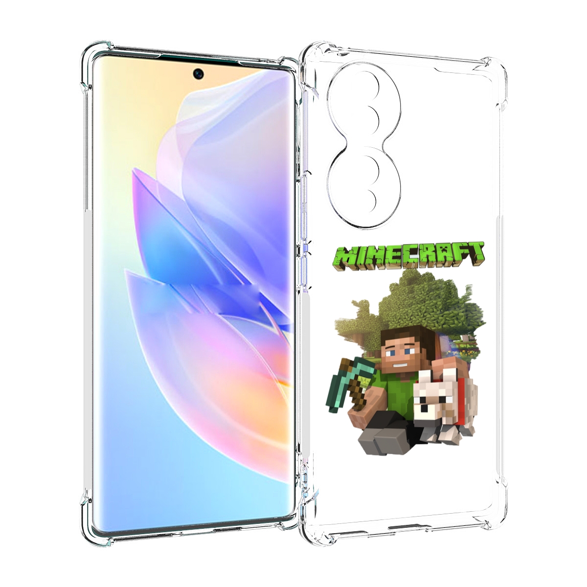 

Чехол MyPads Майнкрафт детский для Honor 70, Прозрачный, Tocco