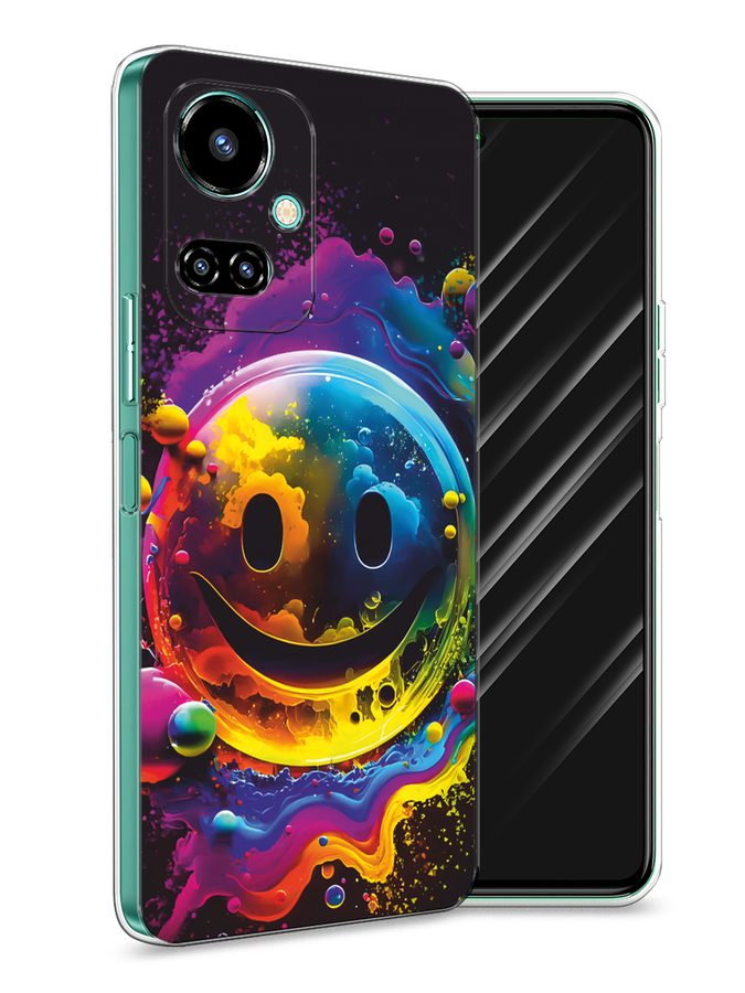 

Чехол Awog на Tecno Camon 19/19 Pro 4G "Кислотный смайл", Фиолетовый;желтый;синий, 302250-1