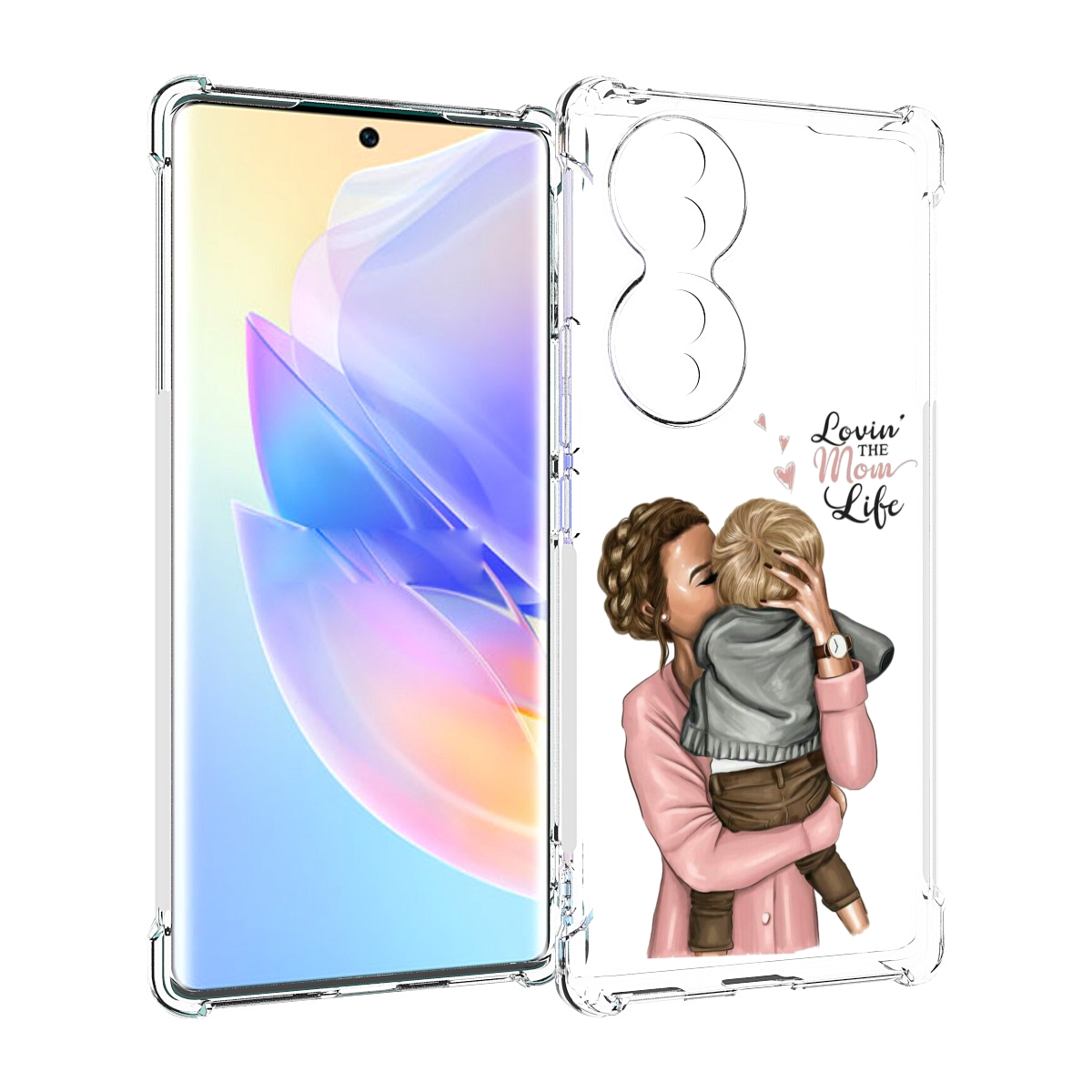 

Чехол MyPads Любовь-мамы детский для Honor 70, Прозрачный, Tocco