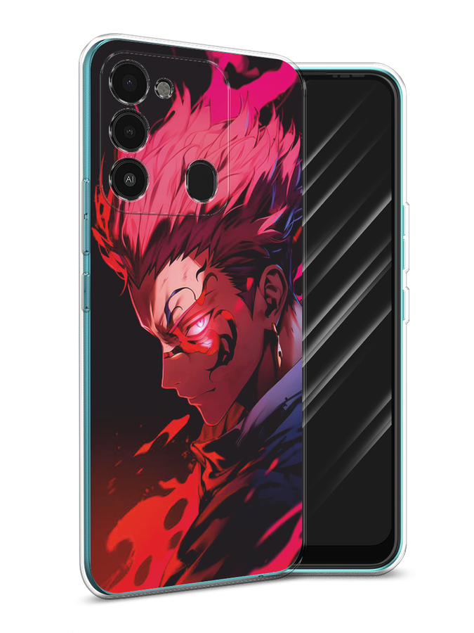 

Чехол Awog на Tecno Spark Go 2022/8С/9 "Взгляд Сукуны", Розовый;красный;черный, 301350-1