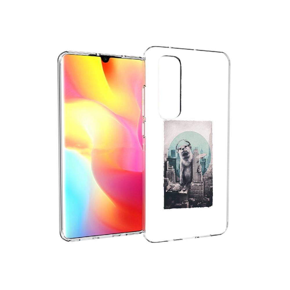 

Чехол MyPads Tocco для Xiaomi Mi Note 10 Lite выдра в городе (PT149714.254.283), Прозрачный, Tocco