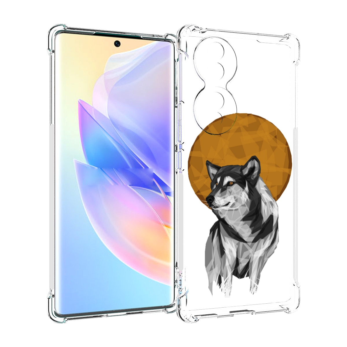 

Чехол MyPads Лунный волк для Honor 70, Прозрачный, Tocco