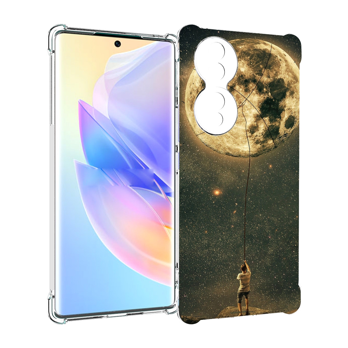 

Чехол MyPads Луна-светит для Honor 70, Прозрачный, Tocco