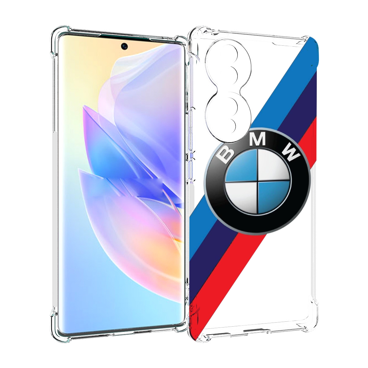 

Чехол MyPads Лого-BMW мужской для Honor 70, Прозрачный, Tocco