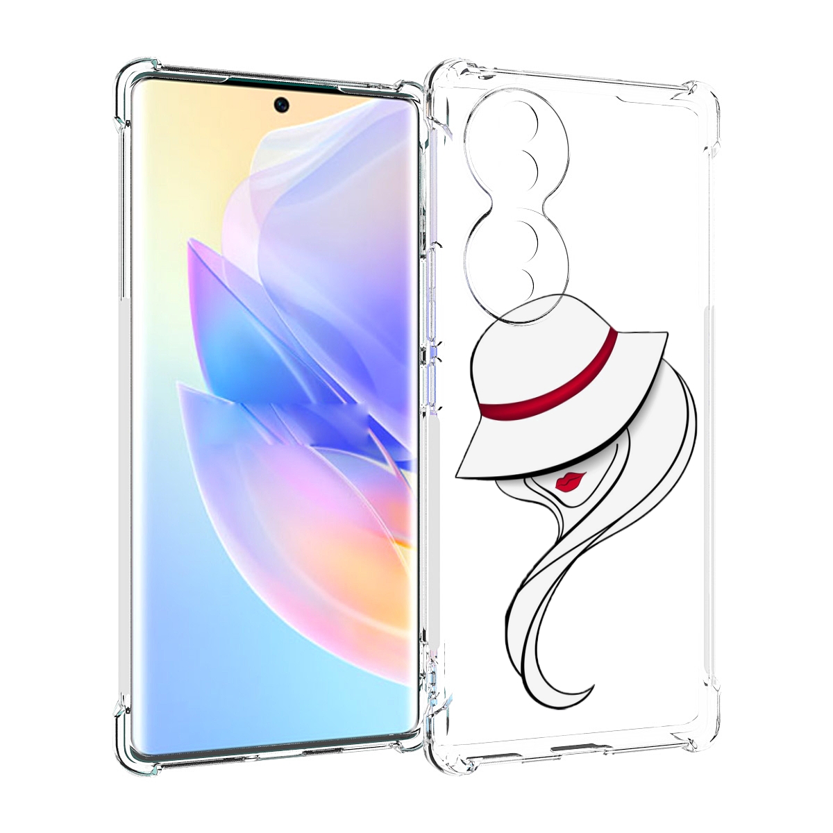 

Чехол MyPads Лого женский для Honor 70, Прозрачный, Tocco
