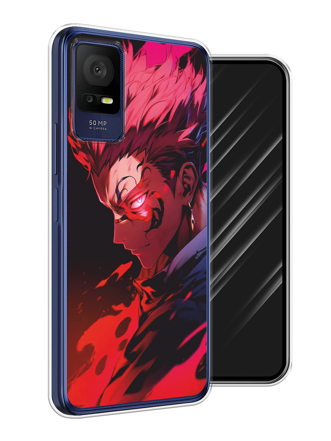 

Чехол Awog на TCL 405 "Взгляд Сукуны", Розовый;красный;черный, 291450-1