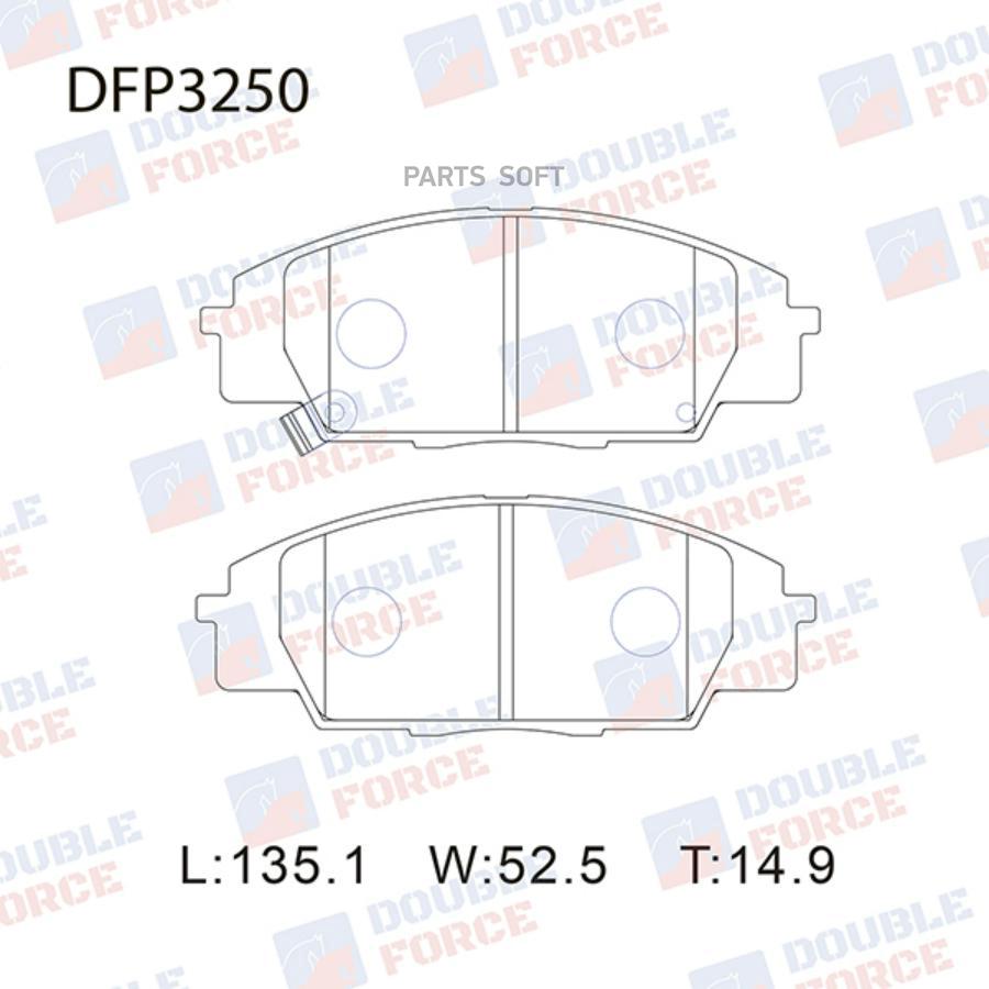 

Тормозные колодки DOUBLE FORCE DFP3250