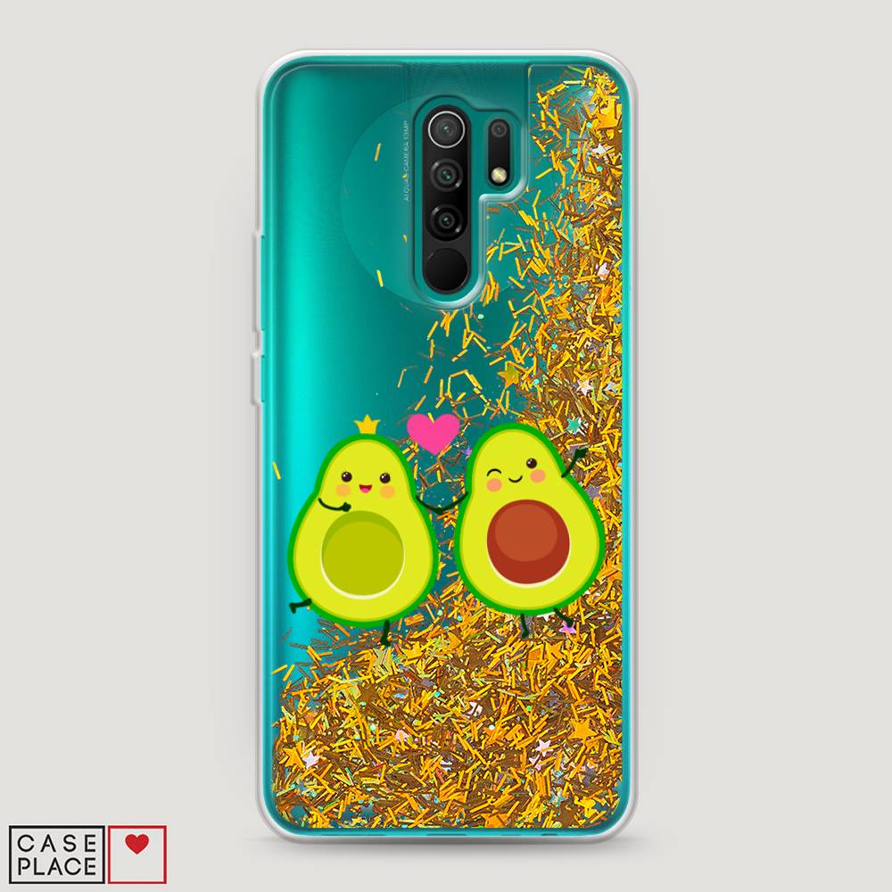 

Жидкий чехол с блестками "Авокадо любят" на Xiaomi Redmi 9, 38390-1