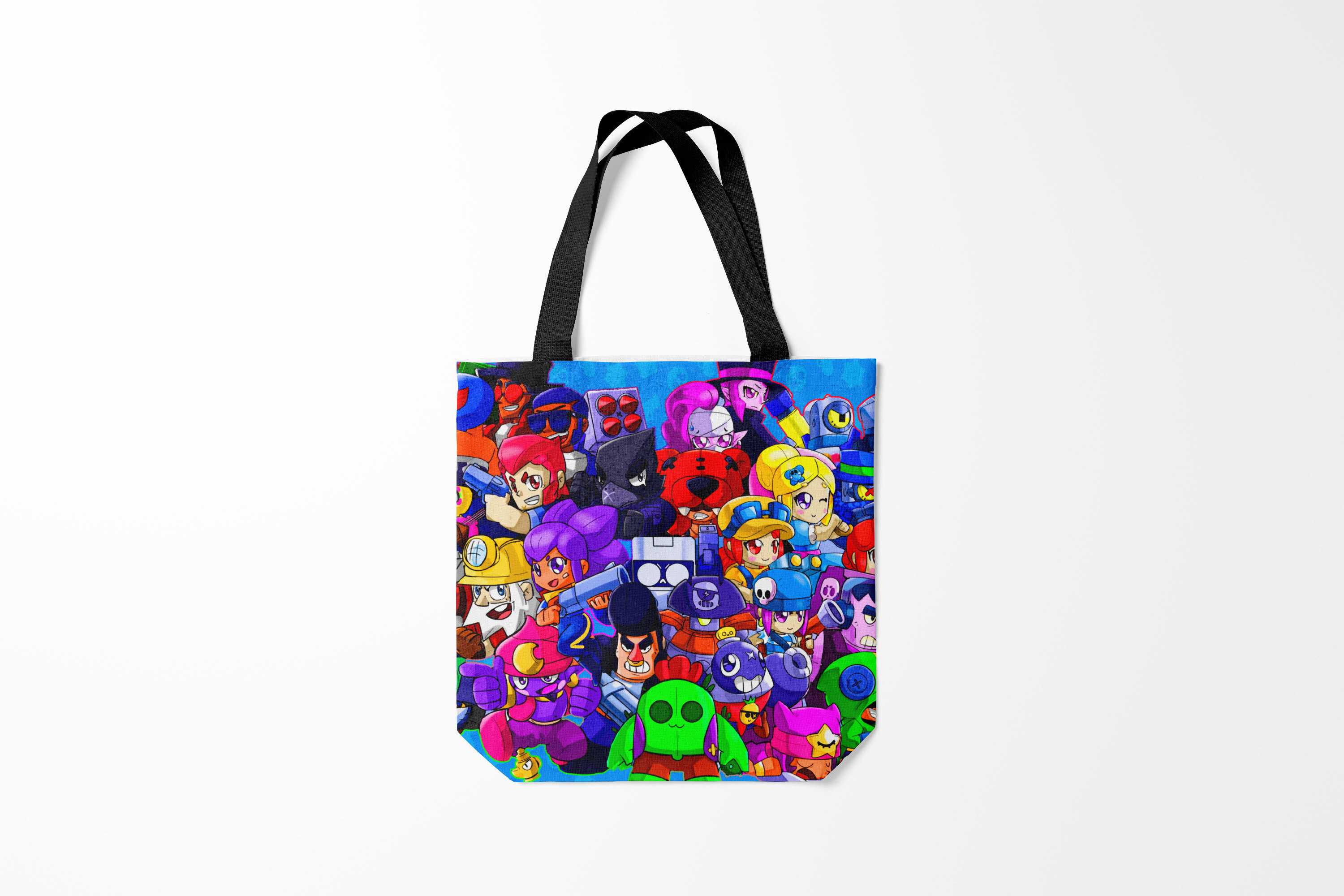 

Сумка шoппер унисекс Burnettie Brawl Stars ALL BRAWLER, черный, Brawl Stars ALL BRAWLER