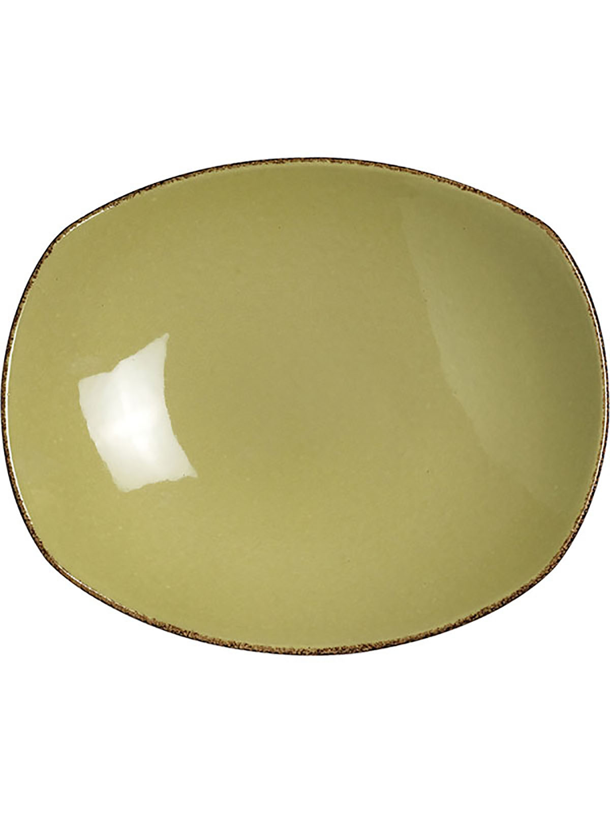 

Тарелка глубокая Steelite Terramesa фарфор 31x26 см оливковый