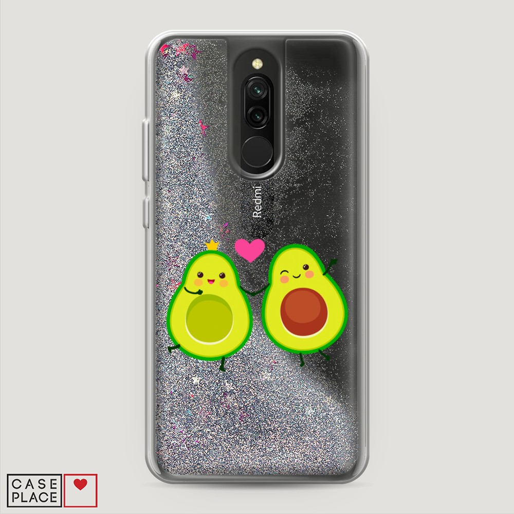 

Жидкий чехол с блестками "Авокадо любят" на Xiaomi Redmi 8, 37191-1
