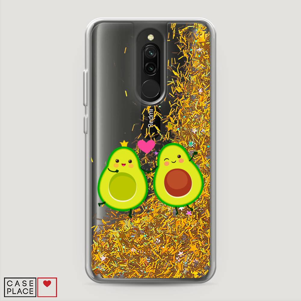 

Жидкий чехол с блестками "Авокадо любят" на Xiaomi Redmi 8, 37190-1