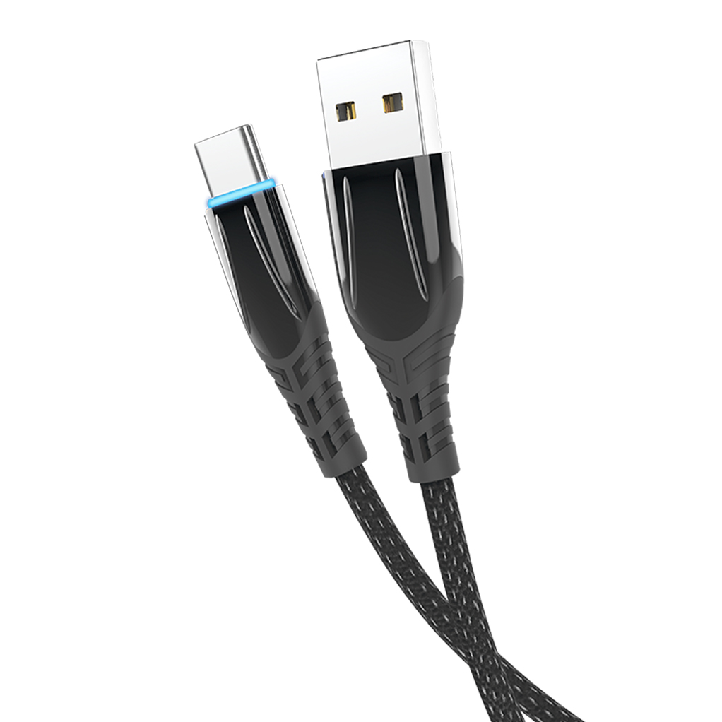 Кабель SmartLED, USB 2.0 - Type-C, 1.2м, 2.1A, OLMIO,