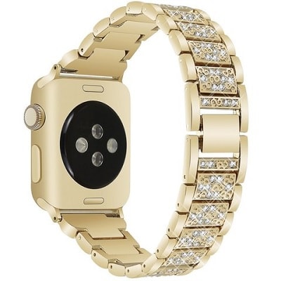 

Ремешок Apple Watch 38mm Full Diamont золотой