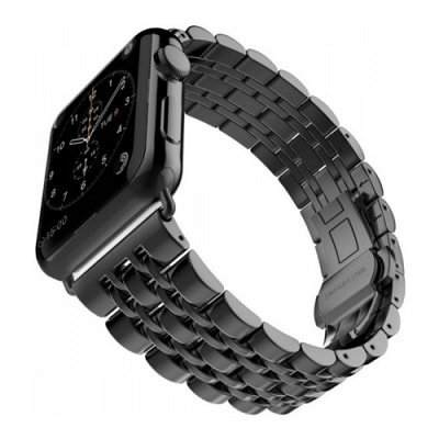 

Ремешок Alpen для Apple Watch 38 mm Metal 7-bead черный