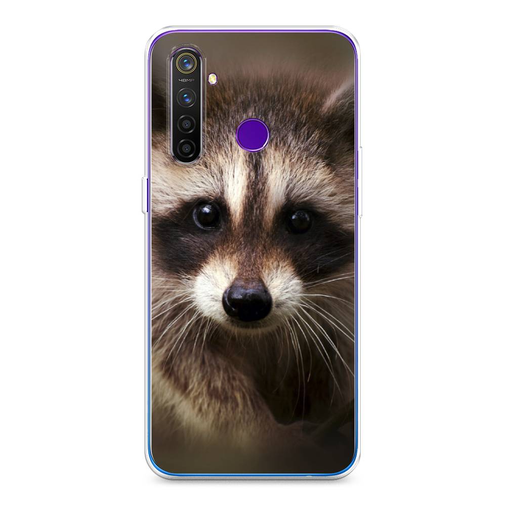 

Чехол Awog на Realme 5 Pro "Енот", Разноцветный, 251650-1