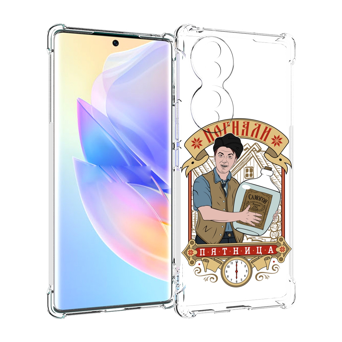 

Чехол MyPads Погнали пятница для Honor 70, Прозрачный, Tocco