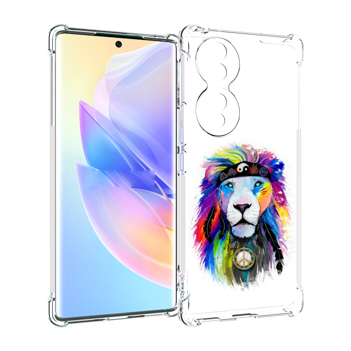 

Чехол MyPads Лев 3 для Honor 70, Прозрачный, Tocco