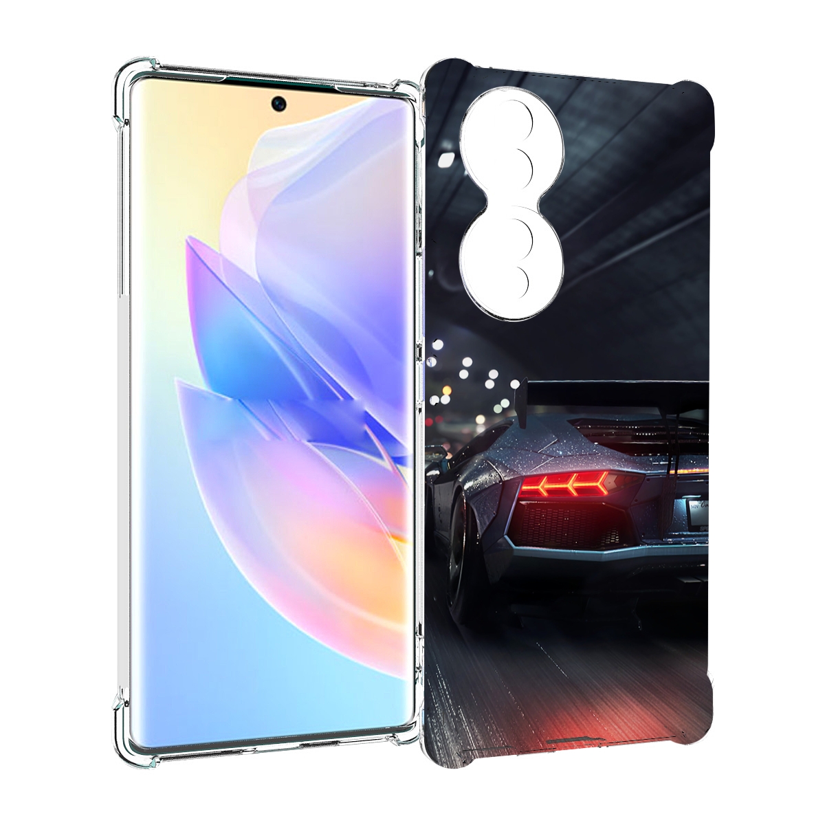 

Чехол MyPads Ламба мужской для Honor 70, Прозрачный, Tocco