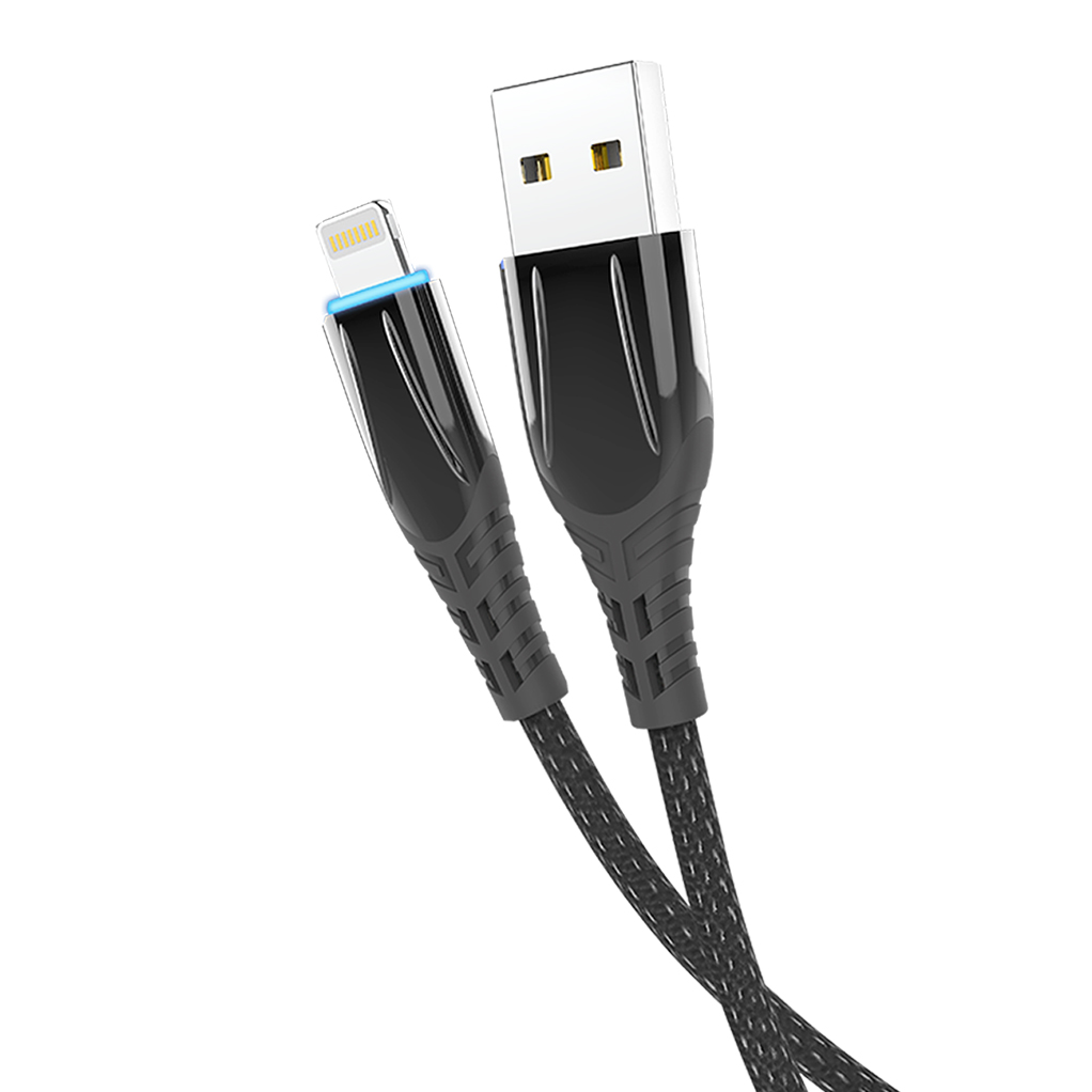 фото Кабель smartled, usb 2.0 - lightning, 1.2м, 2.1a, olmio,