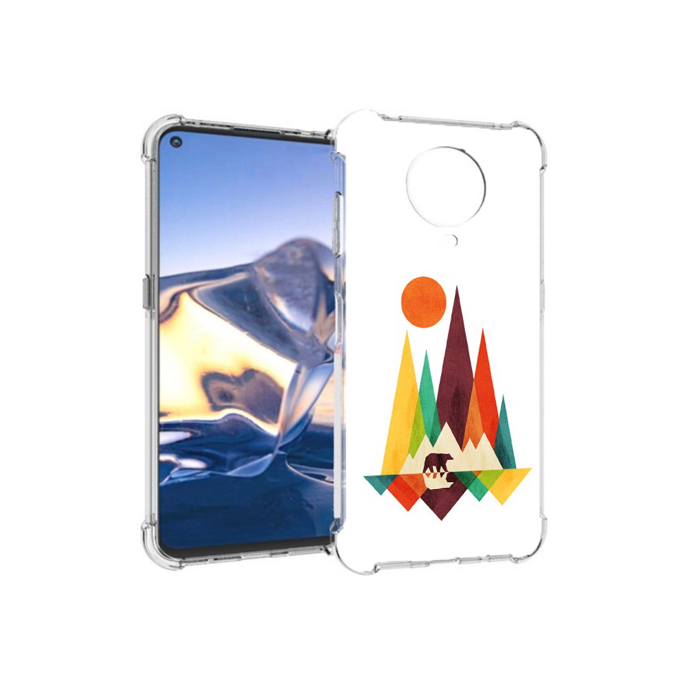 

Чехол MyPads Tocco для Nokia G10 нарисованные горы с медведем (PT171673.98.506), Tocco