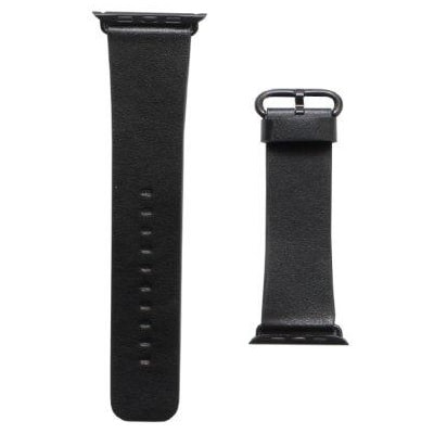 

Ремешок Alpen для Apple Watch 38 mm New гладкий Кожзам черный