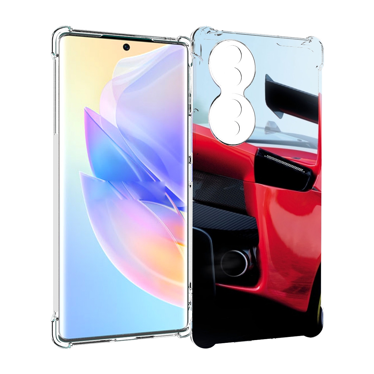 

Чехол MyPads Крыло-машины мужской для Honor 70, Прозрачный, Tocco