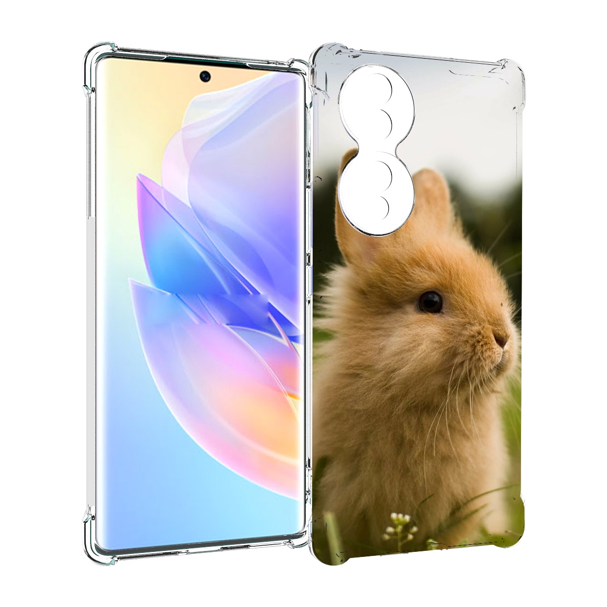 

Чехол MyPads Кролик для Honor 70, Прозрачный, Tocco