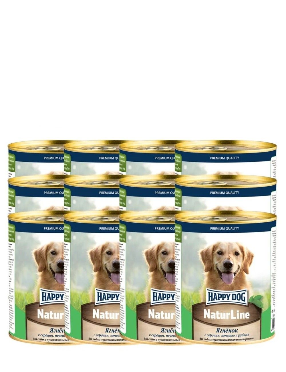 фото Влажный корм для собак happy dog natur line, ягненок, 12шт, 970г