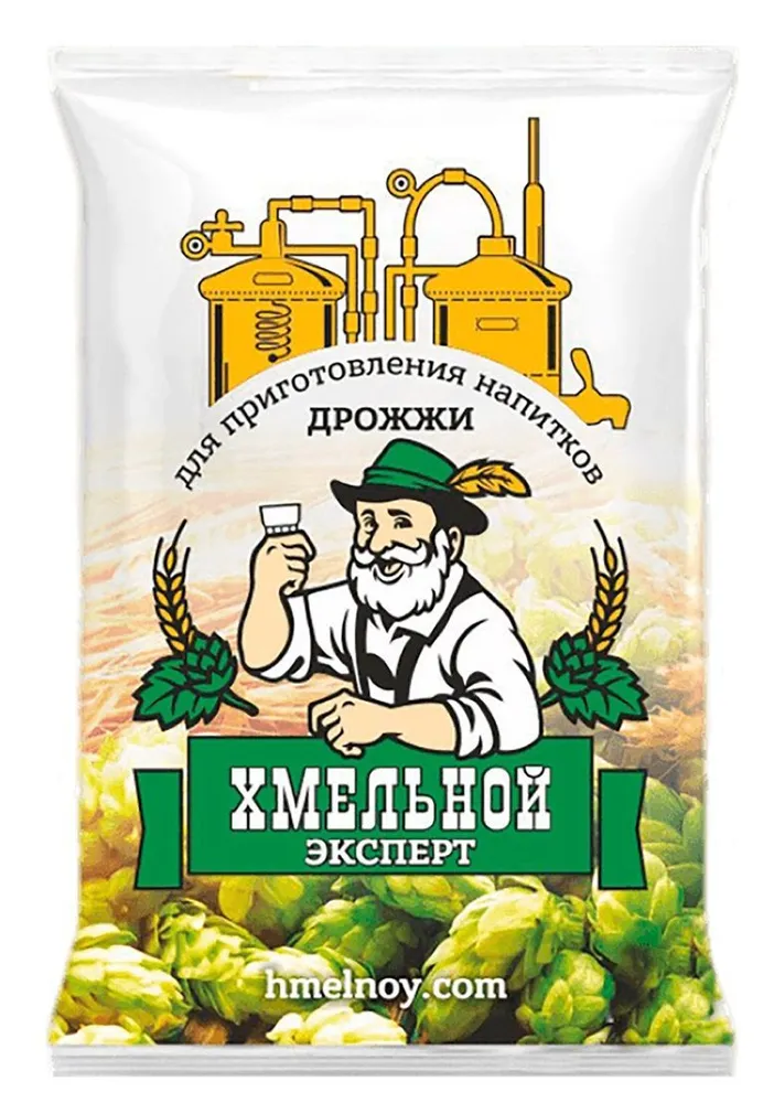 Дрожжи спиртовые Хмельной Эксперт 5000 гр (50 пачек *100гр) сухие, активные для самогона