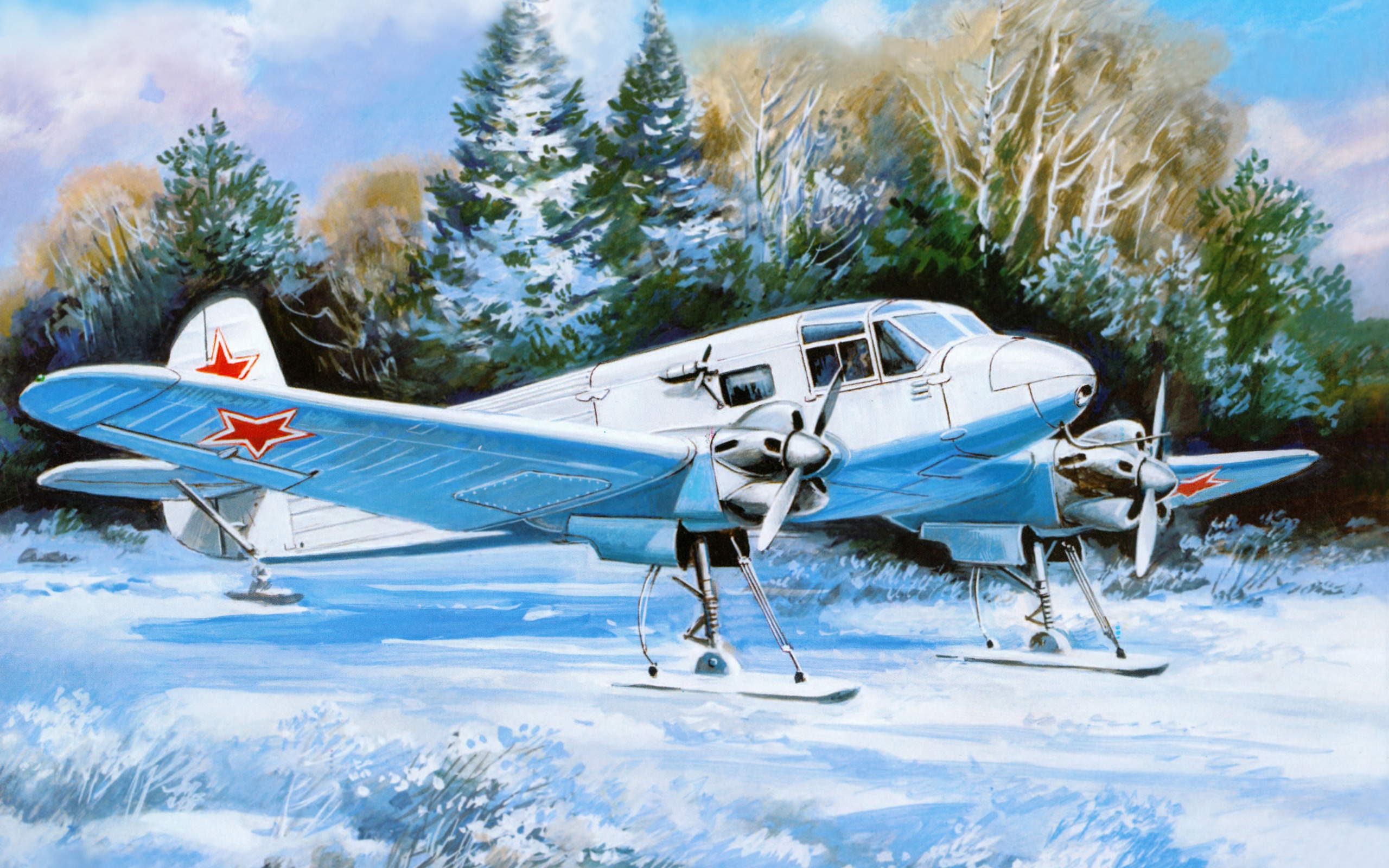

72181 Amodel 1/72 Яковлев Як-6М на лыжном шасси, 72181