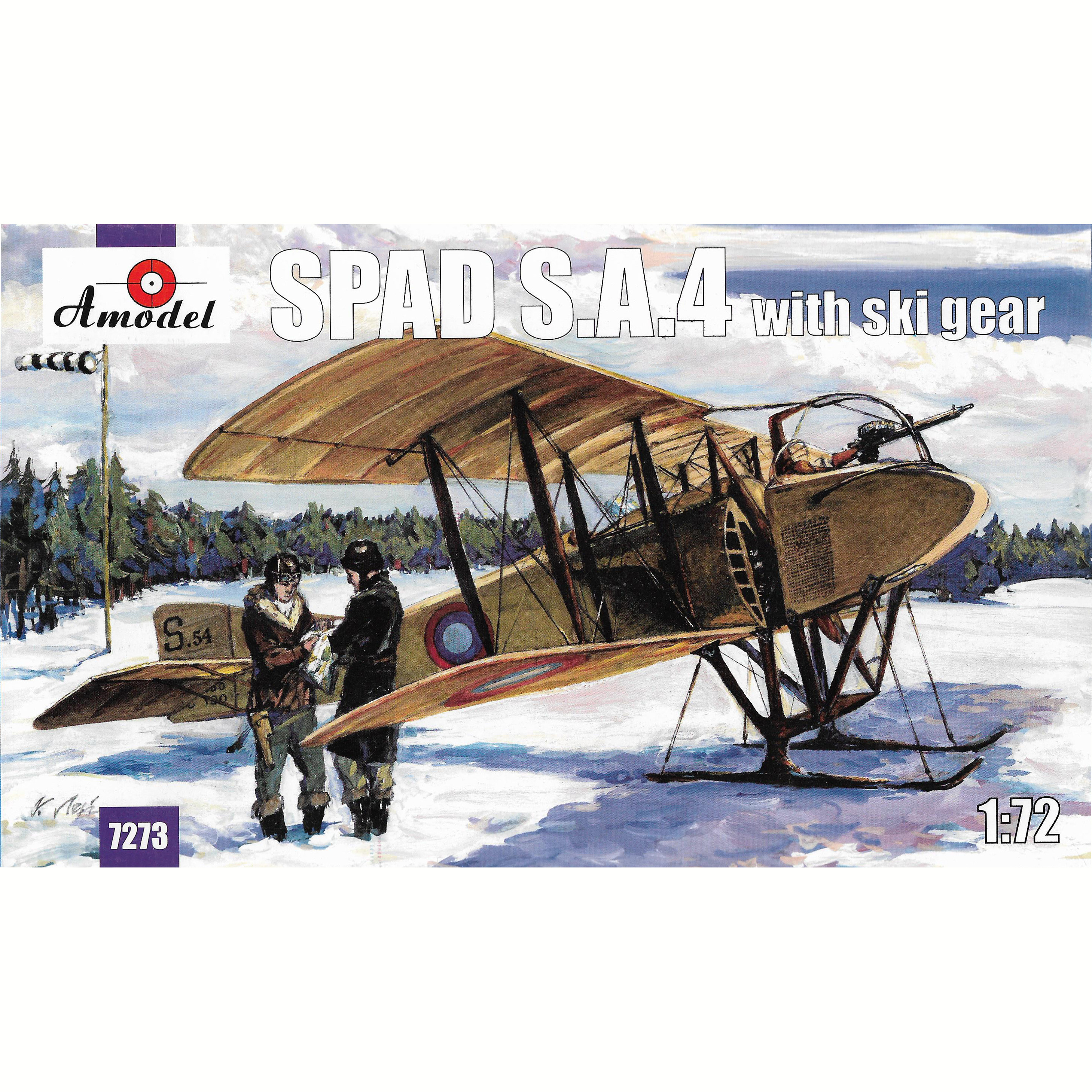 

7273 Amodel 1/72 Spad S.A.4 на лыжном шасси, 7273