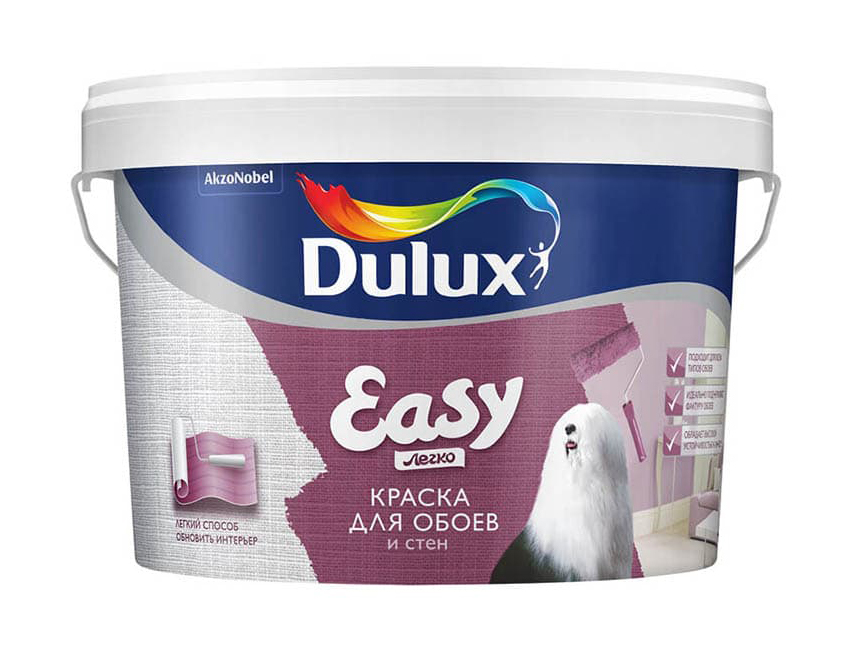 Краска Dulux Easy, база BW, 2,5 л тарелка закусочная easy life drops белый 21 см