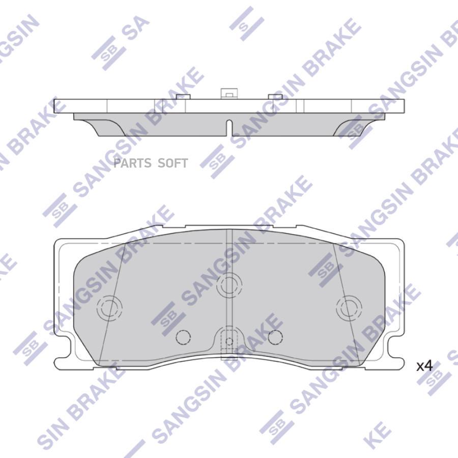 

Колодки Передние Hyundai Palisade (Lx2) (6p) Sp4441 Sangsin brake арт. SP4441