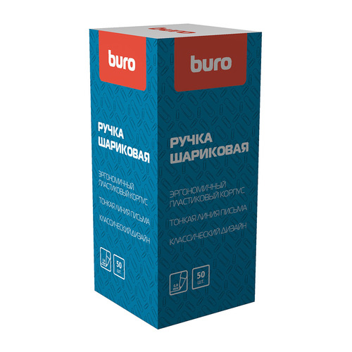 Ручка шариков. Buro (049000202) d=0.8мм синие